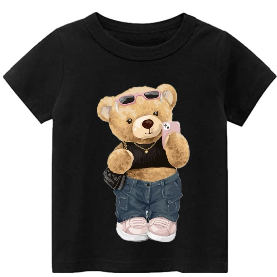 Camisetas de Menina Estampada Infantil Manga Curta Tamanhos 1 ao 14 / Promoção
