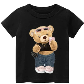 Camisetas de Menina Estampada Infantil Manga Curta Tamanhos 1 ao 14 / Promoção