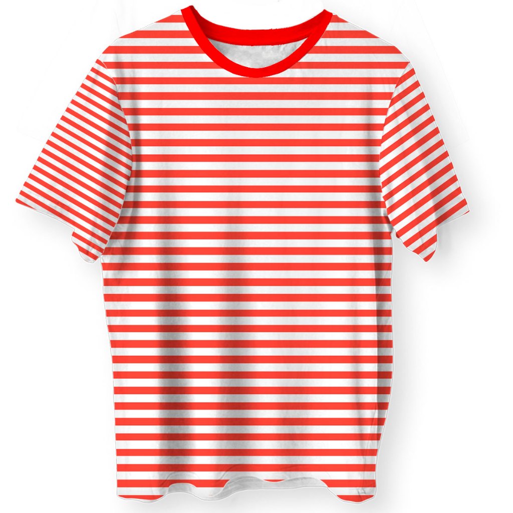 Camiseta Listrada Vermelha E Branca em Oferta | Shopee 2026