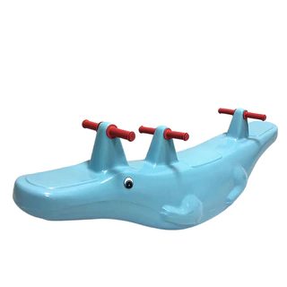Gangorra Infantil 3 Lugares - Balanço Crocodilo Diversas Cores para Meninos e Meninas - Playgrounds