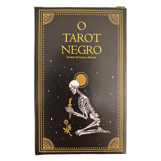 Baralho O Tarot Negro 22 Cartas E Manual Tarot Negro Marselha em Oferta na Shopee