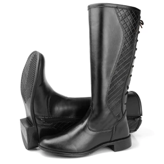Bota Cano Longo Plus Size Panturrilha Grossa Over com Zíper Lateral Conforto Premium
