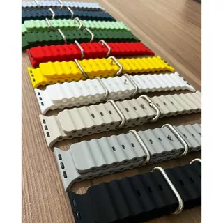 Pulseira Oceano Para Apple Watch Ultra 40 41 42 44 45 49mm Largura do 40 ao 49mm