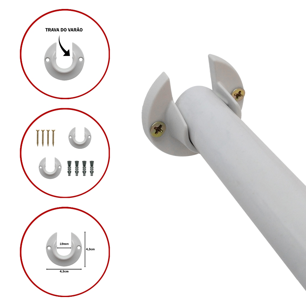 Roseta para Varao de Cortina: Onde Comprar | BuscaProdutos