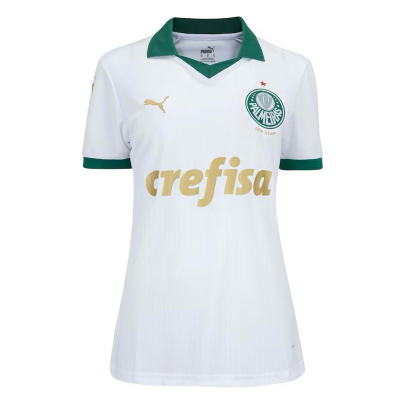 Camisa Palmeiras Feminina Branca 2024/2025 Pronta Entrega | Shopee Brasil