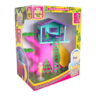 Playset Casa na Árvore da Judy com Boneca Brinquedo Infantil Samba Toys
