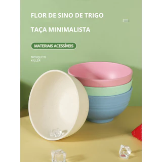 MATOUGUICalibre Tigela de Palha de Trigo 4 Cores 12CM Utensílios de cozinha tigelas tigelas de plástico.