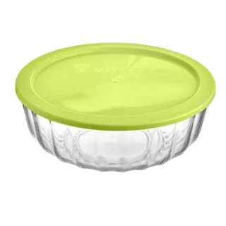 TIGELA SALADEIRA DE VIDRO COM TAMPA 3,8 litros
