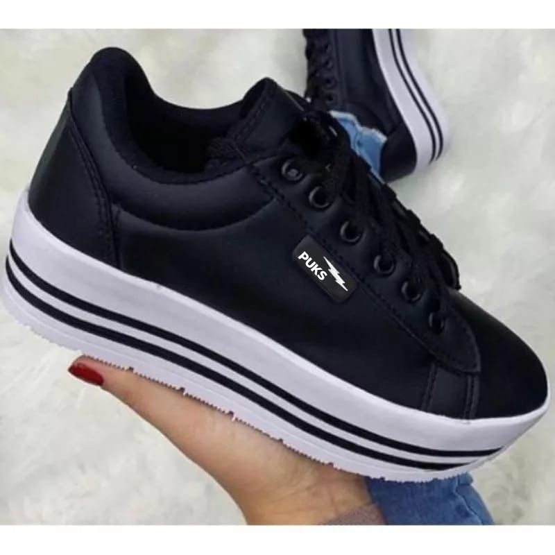 Tênis Sola Alta Tenis Plataforma Feminino Barato Sapato Feminino