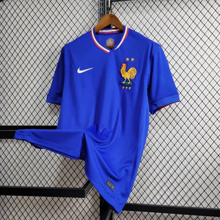 [2425 Nova Copa Européia França Camisa De Futebol De Alta Qualidade Manga Curta AAA