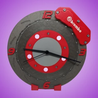 Relógio de Parede Disco de Freio Brembo - Impressão 3D
