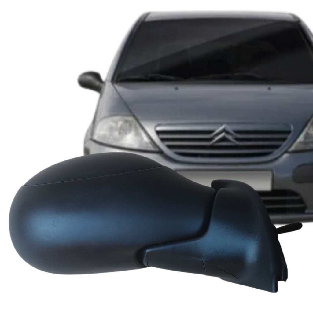 Retrovisor Retrovex Preto Controle Manual Interno Citroen C3 Ano 04/08 Cód 7710 Lado Direito