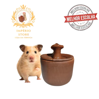 Bebedouro Fonte para Hamsters Cerâmica 500ML Chafariz( Completo)