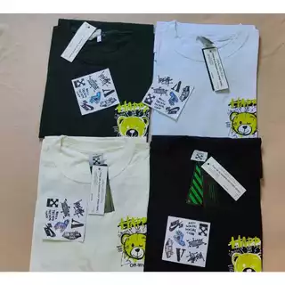 camiseta off wite urso