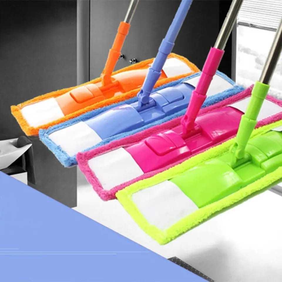 Rodo Mop Esfregão Vassoura Microfibra Tira Pó Limpa Pisos Pelinhos 360° Colorido Resistente