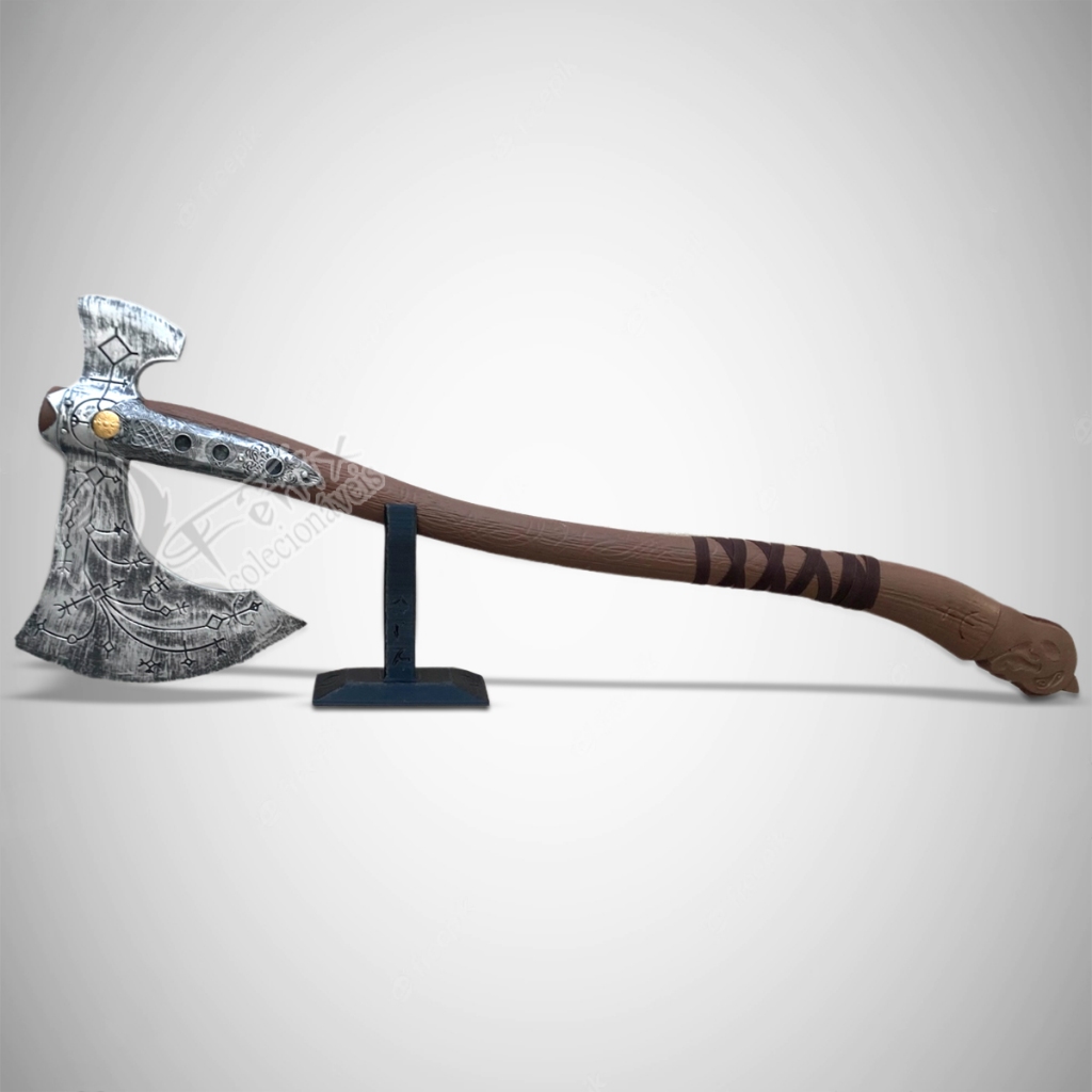 Machado Leviathan God Of War Kratos Ragnarok Cosplay + Base