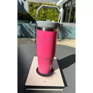 Melhor Garrafa Térmica - 900ML Com Alça Flip Tumbl Aço Inoxidável Isolamento Térmico Com Canudo P/ Academia Trabalho Caminhada
