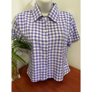 CAMISA XADREZ FEMININO MANGA CURTA LUO