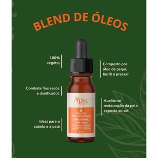 Blend de óleos amazônicos (Buriti, Pracaxi e Pequi) 30ml