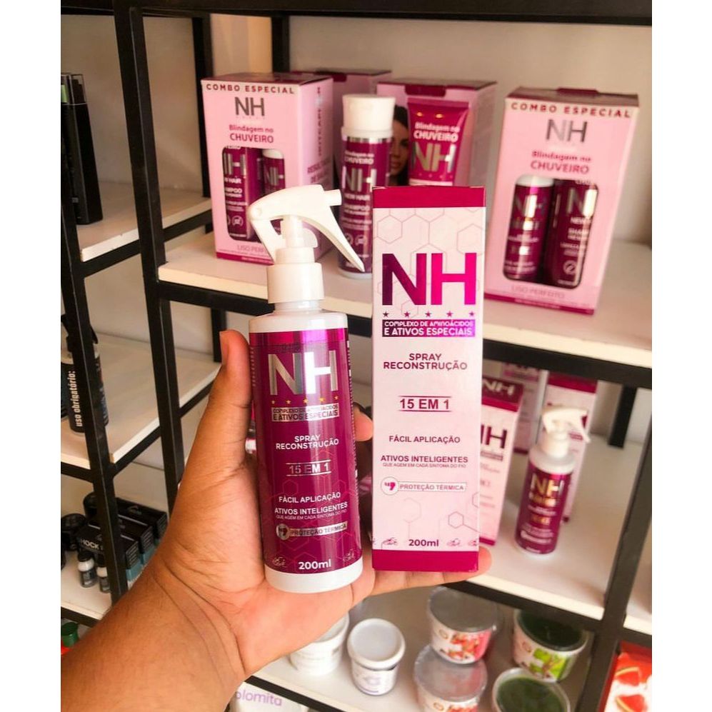 Spray Reconstrução 15 Em 1 Nh New Hair Belkit (finalizador Protetor 