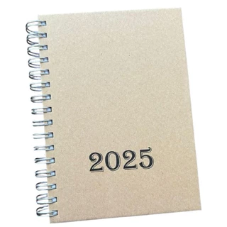 Agenda 2025 Capa Dura Kraft 1 Dia Por Pagina - Reciclada Sustentavel