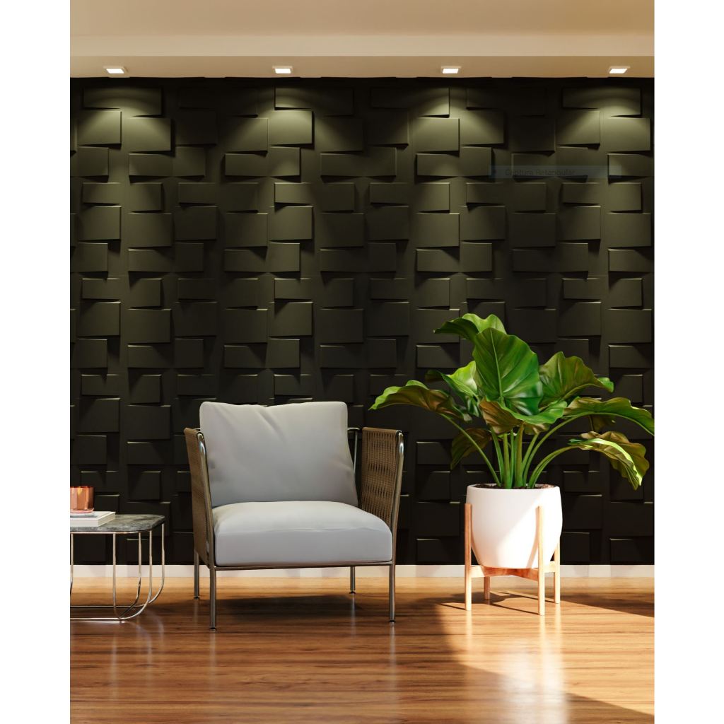 45 Placas 3d Adesivas - Decoração de parede - Tokyo - 30x30