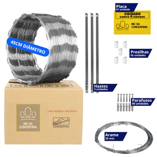 Concertina Kit para 12 metros Com 45 cm | PROMOÇÃO