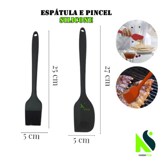Espátula de silicone Pincel de silicone com cabo inox utensílios de cozinha Bolo pão