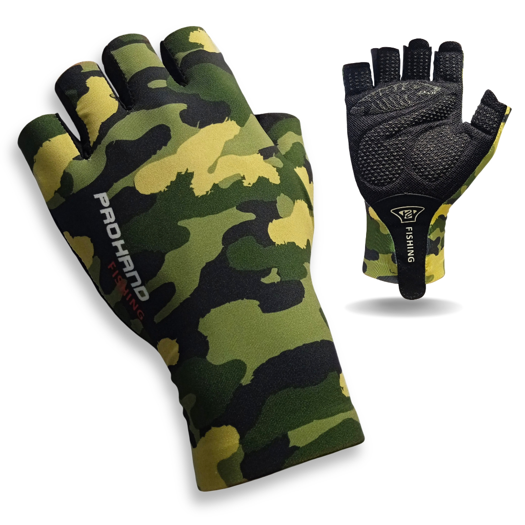 Luva Para Pesca Pescador Antiderrapante Camuflada Esportiva Fishing ...