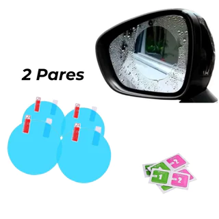 kit 2 Pares De Pelicula Retrovisor De Carro Anti Resíduos De Água Original Ideal Pra Chuva