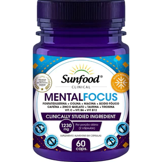 MentalFocus 1230mg 60 Cápsulas Sunfood