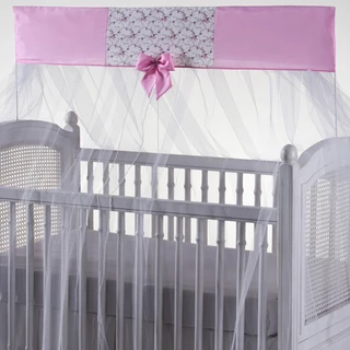 Mosquiteiro para berço americano mosqueteiro de bebê com bando estampado em Oferta na Shopee