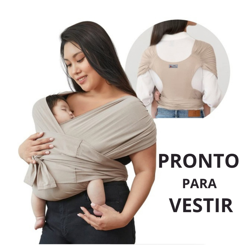 Sling De Vestir Algodão Pronto Para Usa Carregador Canguru