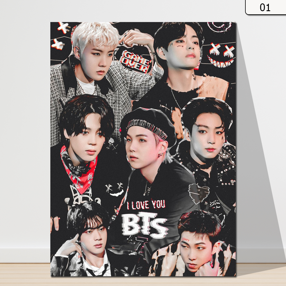 Quadro Placa Decorativa Poster BTS KPOP 20x28cm - Não Precisa