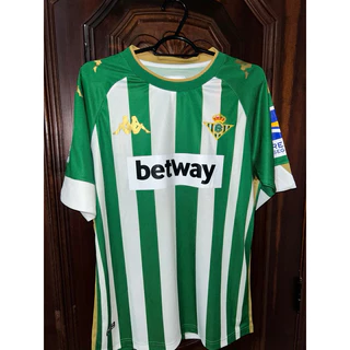 Camisa de time Real Bétis 19/20 - Verde com detalhes em branco e dourado