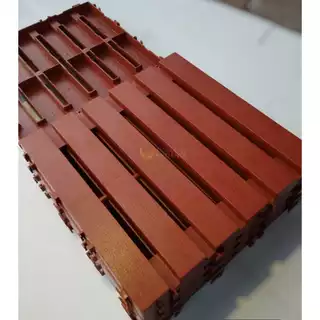 KIT 18 unidades Deck textura madeira plástico encaixe modular Decks Piscina Jardim Banheiro varanda