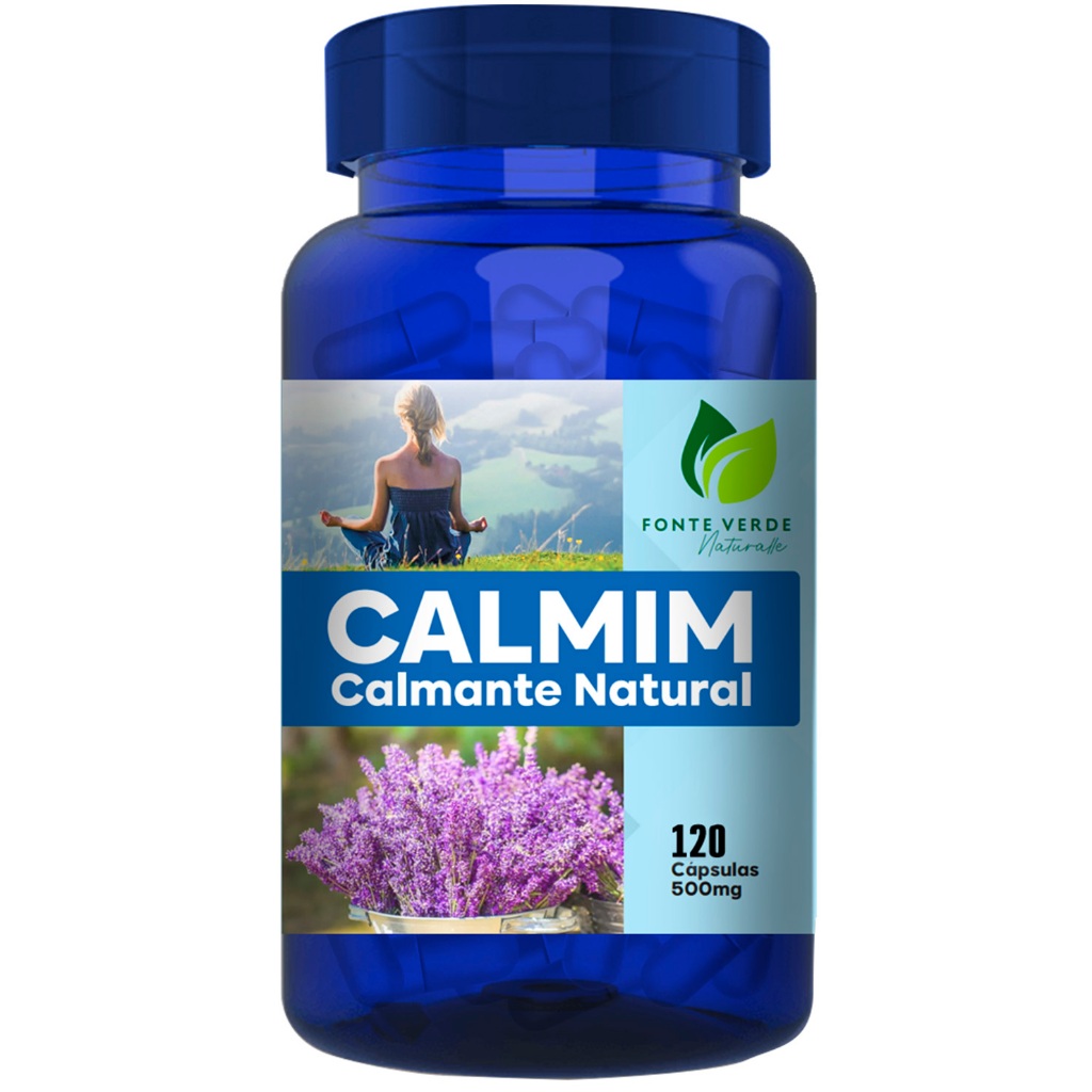 Calmim Calmante 120 capsulas 500mg Fonte Verde | Shopee Brasil