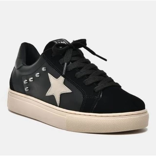 Tênis Via Marte Casual Feminino Grafite - Preto 082-009-04
