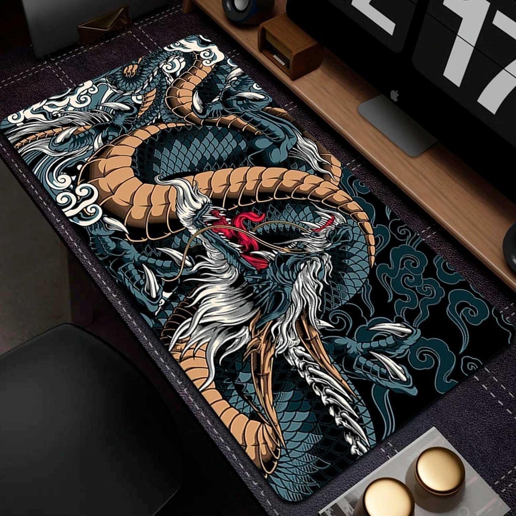 Mouse Pad Grande Dragão 70x35 Japonês Desk Extra Personalizado Anime ...