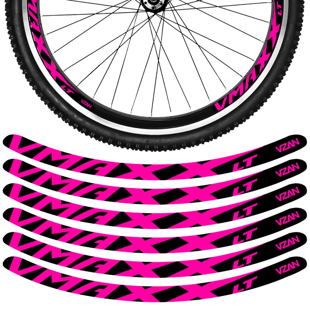 Kit 12 Adesivos Vmaxx Roda Bike Vzan Lt Vbrake Bicicleta Ciclismo Aro ...