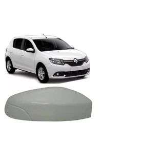 Capa Retrovisor Sandero Logan 2015 2016 2017 2018 Branco LADO DIREITO