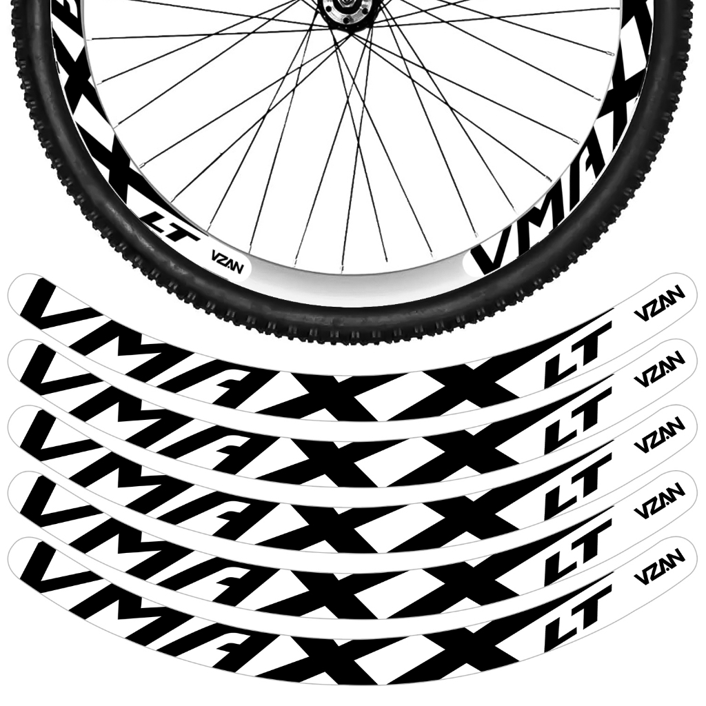 Kit 12 Adesivos Vmaxx Roda Bike Vzan Lt Freio a Disco Bicicleta ...