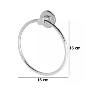 Porta Toalha Rosto Argola Stander
