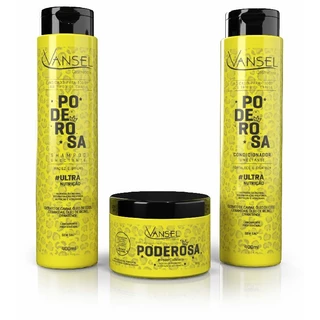 Kit Poderosa 3 itens: Shampoo + Condicionador + Máscara Ultra Nutrição Maciez e Bilho