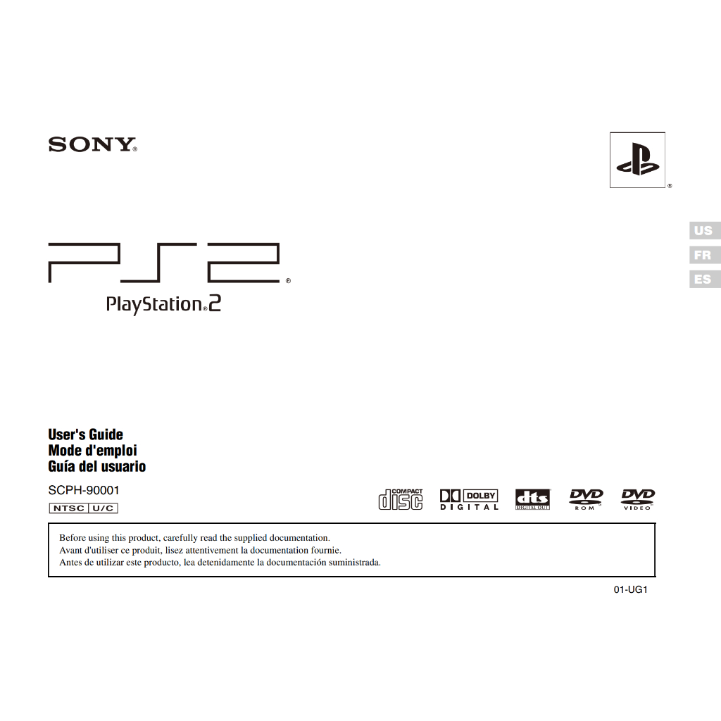 PS2 Scph 90001 Manual de Instruções