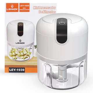 Mini Processador Triturador Sem Fio Elétrico 250ml Alimentos Legumes Alho Cebola Gengibre