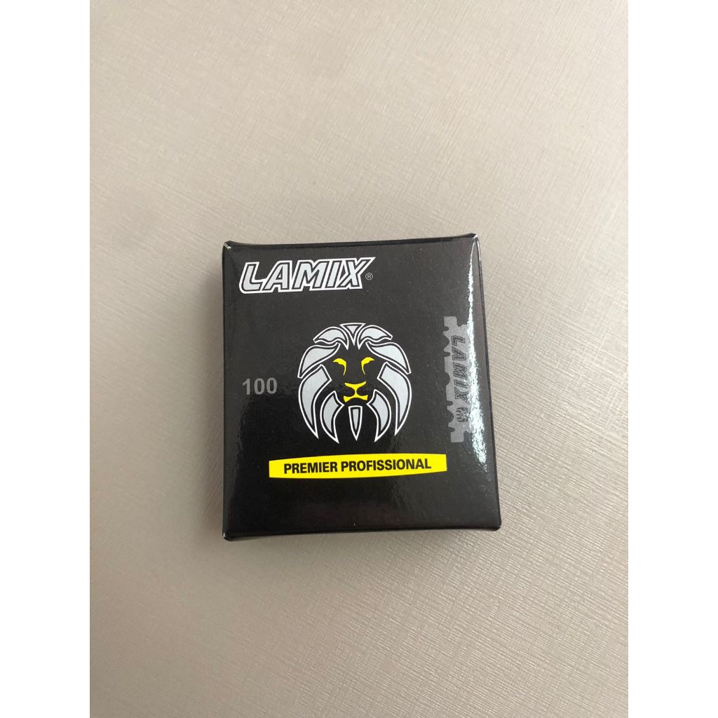 lamina de barbear lamix premier profissional 100 unidade quedradinha ...