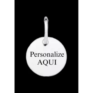 Pingente Redondo Personalizado | Prata 925 15mm (Sob encomenda)