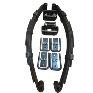 feixe de mola 4 lâminas 550kg kit jumelos