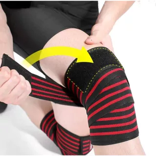 Joelheira De Protetora Elastano e Nylon Regulavel , Material Respiravel , Para Esporte 7367